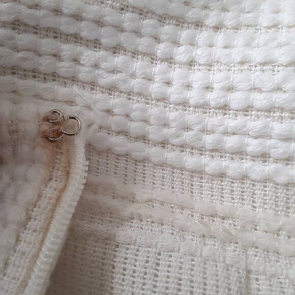 Tibi Quilted Off White Cotton Blend Fully Lined Skirt Womens Size 6 Chic - Picture 11 of 12